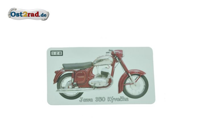 Magnet JAWA 350 Kyvacka 354 weißer Hintergrund