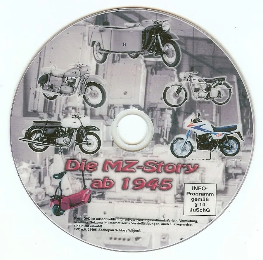 DVD Motorradbau in Zschopau ab 1945 2.Teil MZ DVD Motorradbau in Zschopau ab 1945 2.Teil MZ