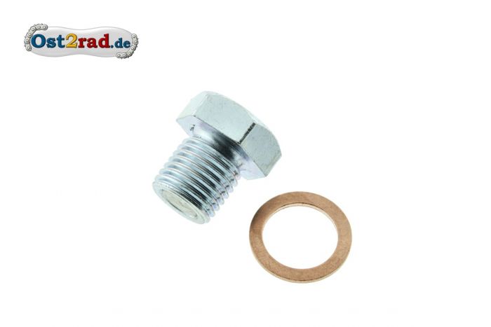 Ölablassschraube mit Dichtung und Magnet für Simson S51, SR50, KR51/2