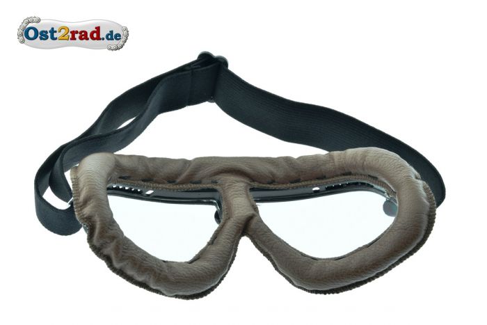 Brille Oldtimer Motorrad Motorradbrille OldStyle BRAUN AWO RT BK350
