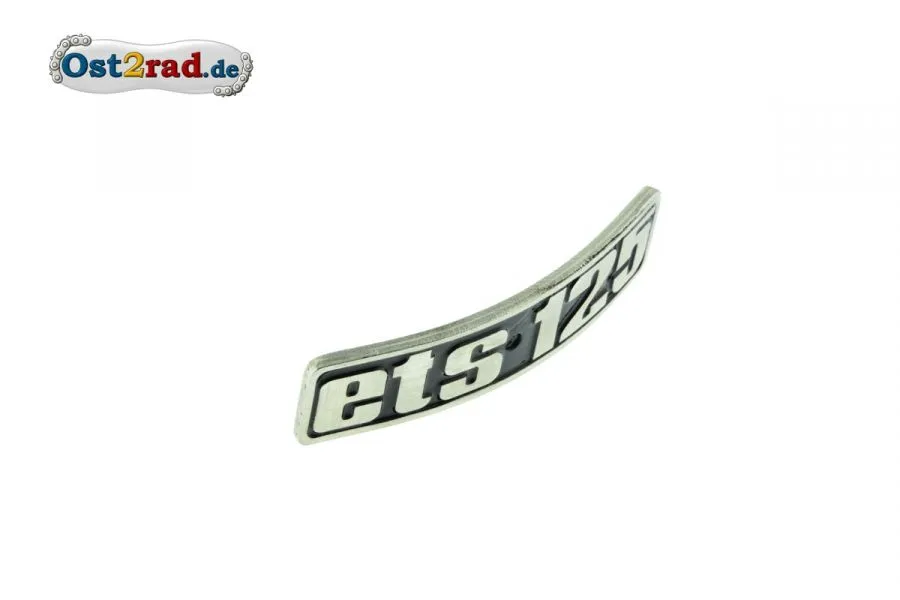 Abzeichen Plakette Kotflügel ETS 125 gebogen Metall Abzeichen Plakette Kotflügel ETS 125 gebogen Metall