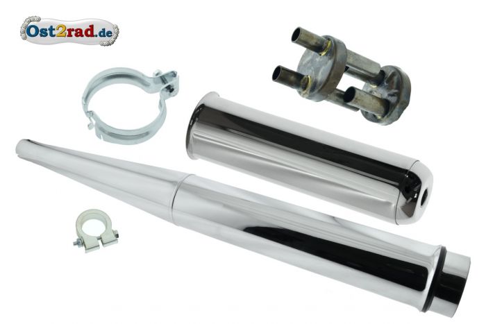 Auspuff RACING für Simson  S50 S51 SR50 KR51/2, verbessert 28mm