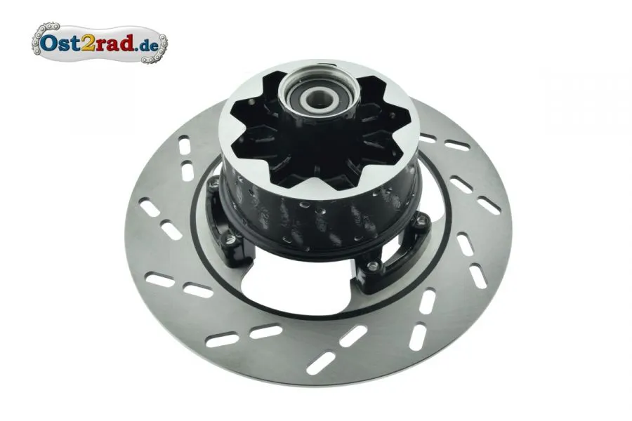 Radnabe MIT Bremsscheibe für MZ, ETZ Kanuni Saxon, KOMPLETT Radnabe MIT Bremsscheibe für MZ, ETZ Kanuni Saxon, KOMPLETT