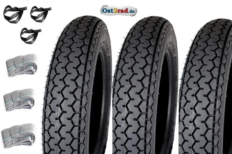 Reifensatz Mitas 3x 3,50 - 12 IWL Pitty Wiesel Troll Berliner Roller Reifensatz Mitas 3x 3,50 - 12 IWL Pitty Wiesel Troll Berliner Roller
