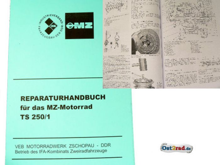 Reparaturhandbuch passend für MZ TS 250/1 Kurzfassung