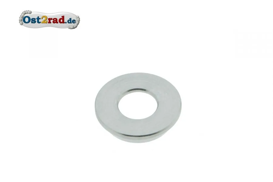 Rosette M6 Messing vernickelt