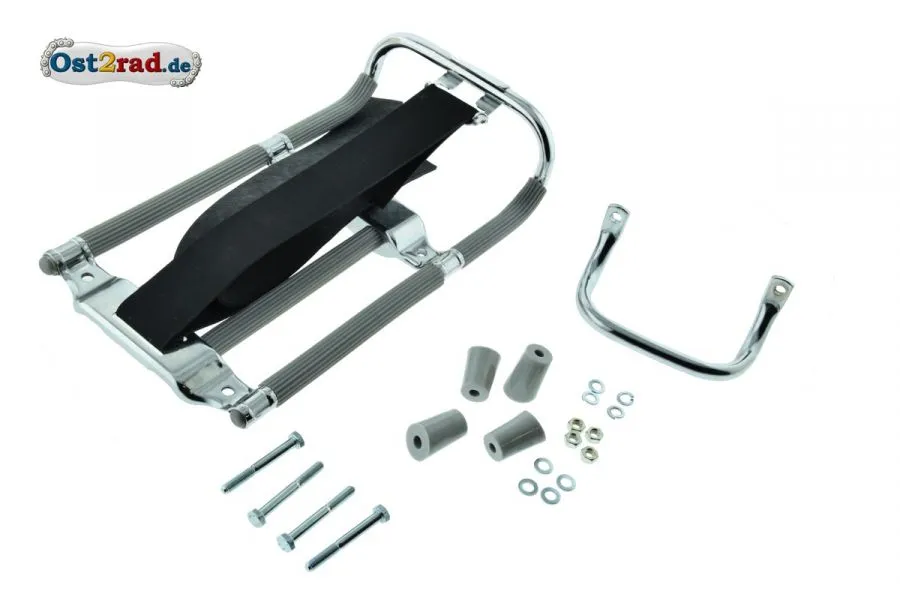 SET Gepäckträger GRAU mit Aufbockgriff + Kleinteile KR51 GRAUE DISTANZSTÜCKE SET Gepäckträger GRAU mit Aufbockgriff + Kleinteile KR51 GRAUE DISTANZSTÜCKE
