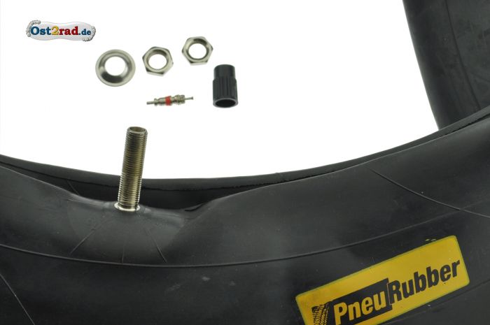 Schlauch 3,00 x 16 Zoll für Simson, MZ, Pneu Rubber - Kautschuk TR4