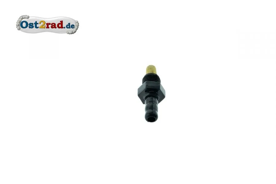 Schlauchanschluss passend für MZ SIMSON IWL 6mm mit Sieb Schlauchanschluss passend für MZ SIMSON IWL 6mm mit Sieb