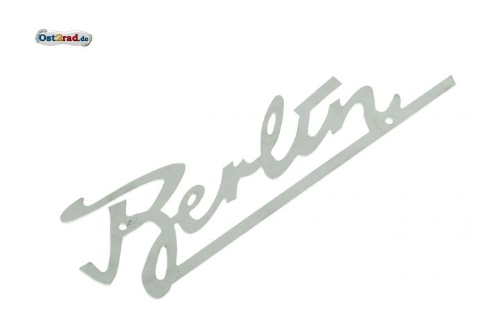 Schriftzug Berlin Edelstahl IWL Berliner Roller