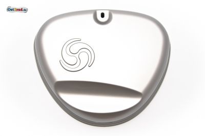 Seitendeckel rechts SIMSON S51 S70 Enduro silber mit Logo