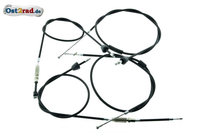 Bowdenzugsatz BVF SCHWARZ KR51/2 4-teilig NEUE AUSFÜHRUNG dt. Produktion