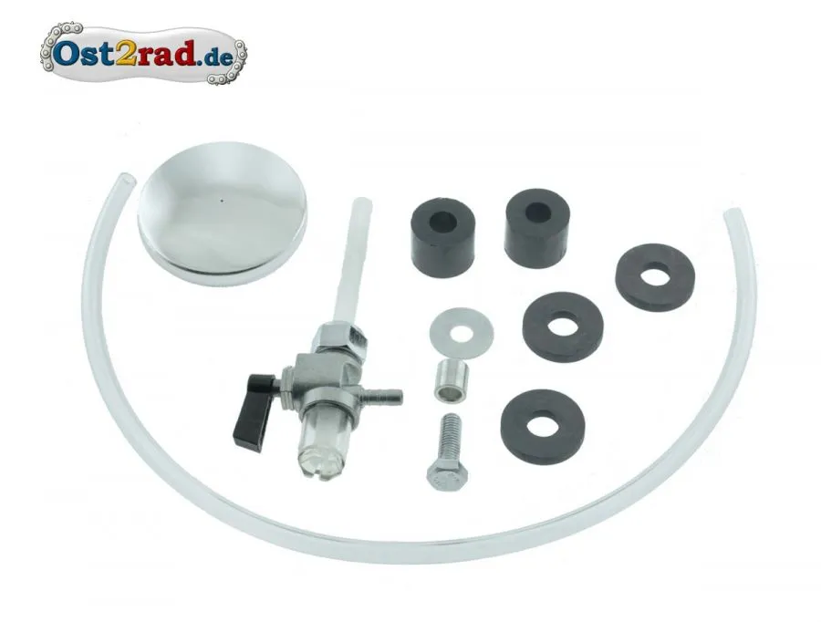 Set Anbauteile Tank für Simson S50 S51, Tankdeckel Benzinhahn Gummis Set Anbauteile Tank für Simson S50 S51, Tankdeckel Benzinhahn Gummis
