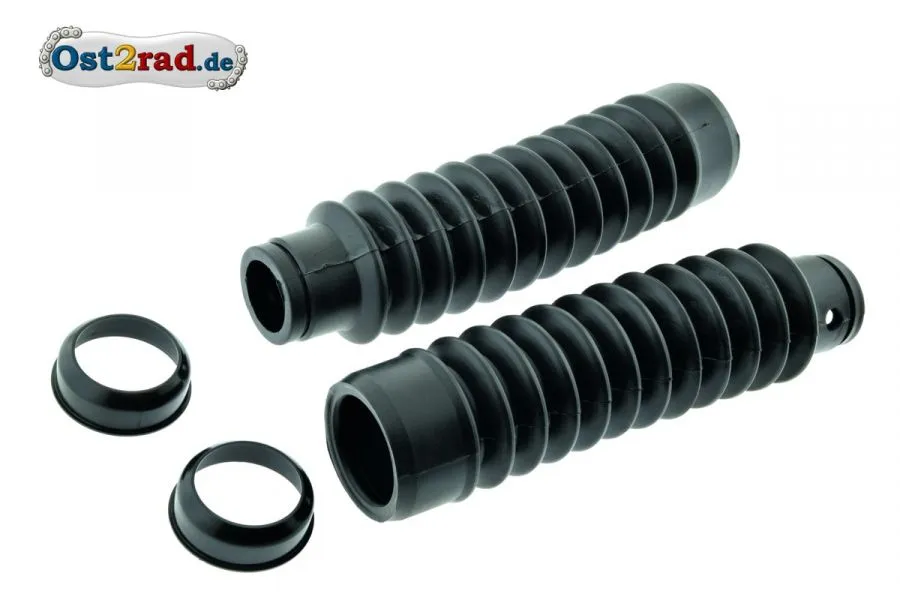 SET Faltenbalg und Abdeckkappen Telegabel SIMSON S50 S51 SR50 SET Faltenbalg und Abdeckkappen Telegabel SIMSON S50 S51 SR50