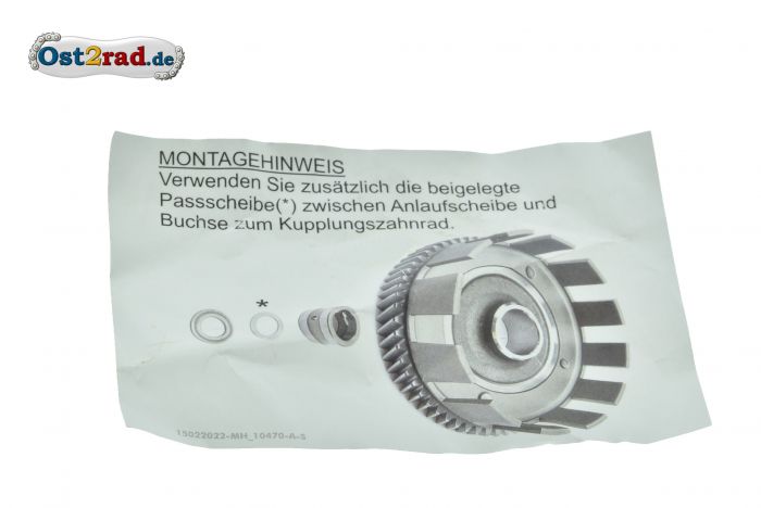 SET Kupplungskorb und Antriebsritzel Simso S50 Vogelserie