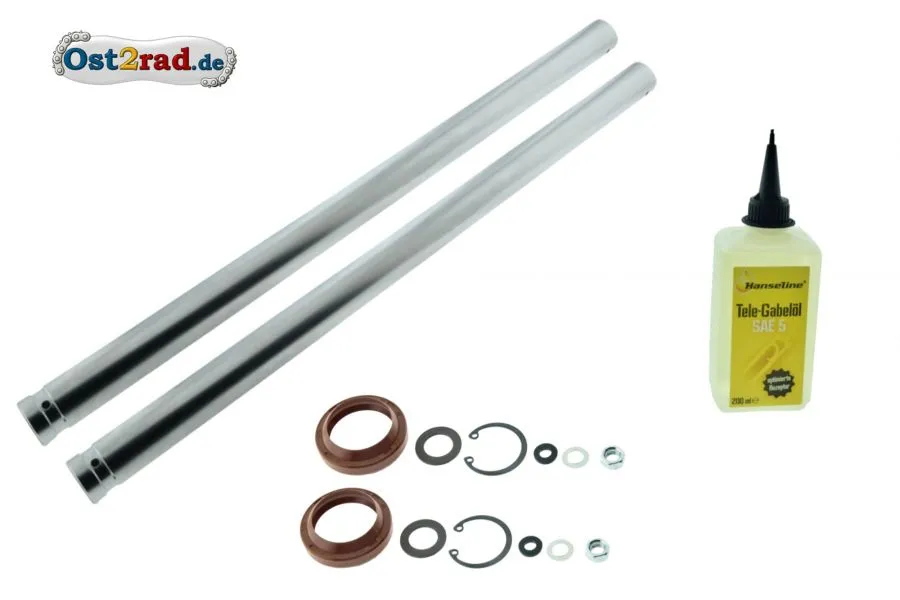 SET-PAAR Deutscher-Chrom Gabelrohre S50 S51 Führungsrohr Holm Telegabel MIT Kleinteile SET-PAAR Deutscher-Chrom Gabelrohre S50 S51 Führungsrohr Holm Telegabel MIT Kleinteile