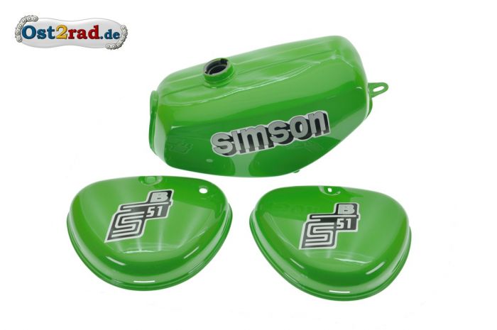 Lackset Tank Seitendeckel grün für Simson S51 S50 S70, 128,99 €
