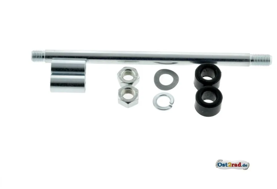SET Schwingenbolzen für SIMSON S50 S51 S53, GUMMI-Buchsen