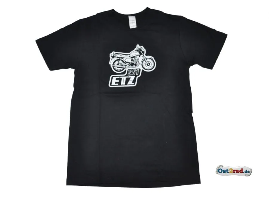 T-Shirt passend für MZ ETZ 251 schwarz T-Shirt passend für MZ ETZ 251 schwarz