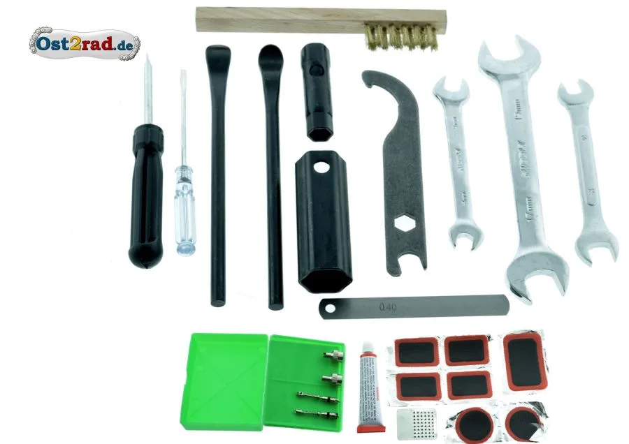 Werkzeugsatz 27-teilig MIT Flickzeug Ventile für MZ Simson Jawa AWO IWL