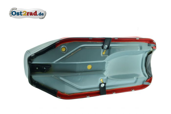 Sitzbank schwarz-rot Jawa CZ 125 - 350 Panelka gerade