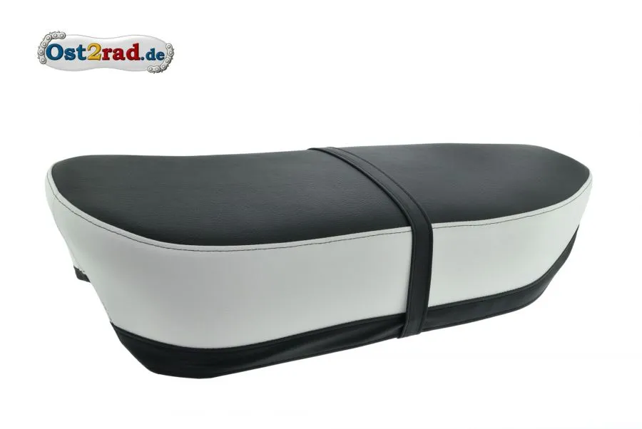 Sitzbank SCHWARZ-WEISS Jawa CZ 125 - 350 Panelka gerade Sitzbank SCHWARZ-WEISS Jawa CZ 125 - 350 Panelka gerade