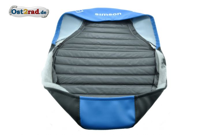 Sitzbezug strukturiert schwarz-blau Simson Enduro