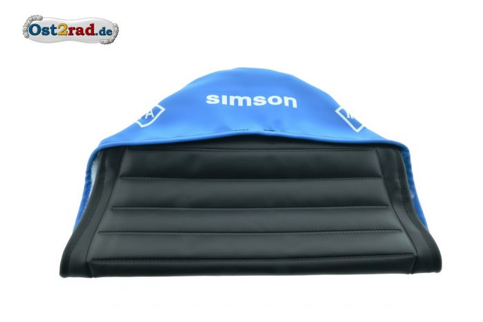 Sitzbezug strukturiert schwarz-blau Simson Enduro