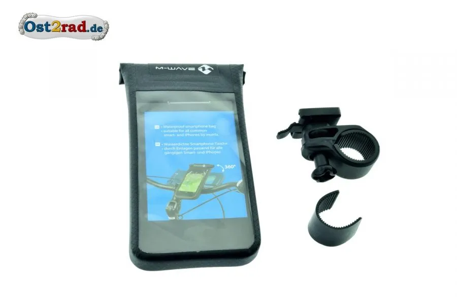 Smartphonetasche Fahrrad-Lenker mit QR-Halter Smartphonetasche Fahrrad-Lenker mit QR-Halter