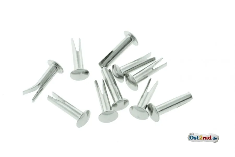 Spaltnieten Set für Oldtimer Sitze 16x3,8 passend für MZ und Simson Spaltnieten Set für Oldtimer Sitze 16x3,8 passend für MZ und Simson
