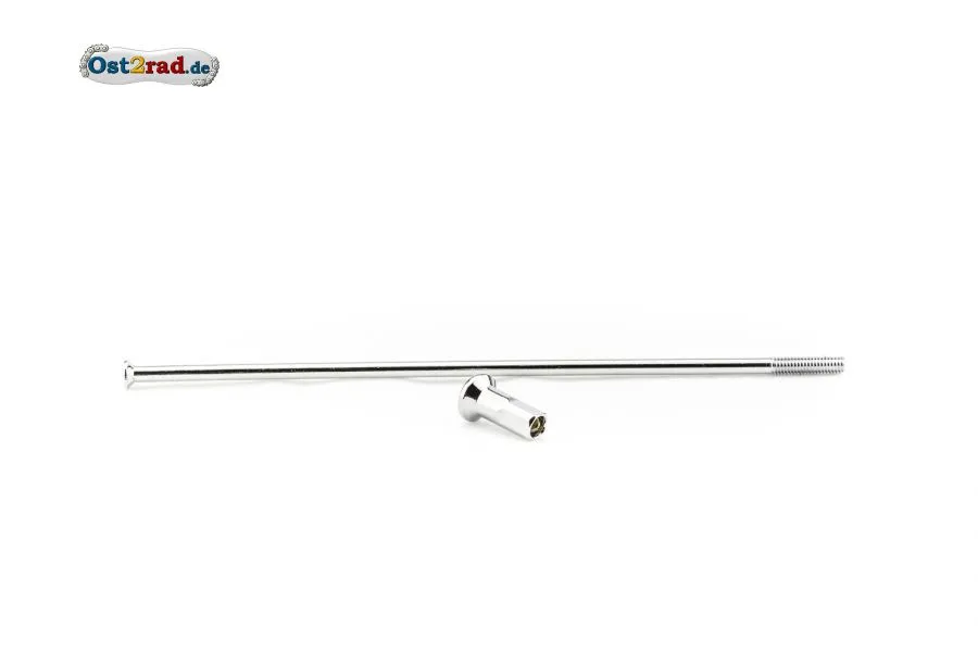 Speiche + Nippel Kleeblatt M4 163mm passend für MZ ETZ mit Scheibenbremse chrom Speiche + Nippel Kleeblatt M4 163mm passend für MZ ETZ mit Scheibenbremse chrom
