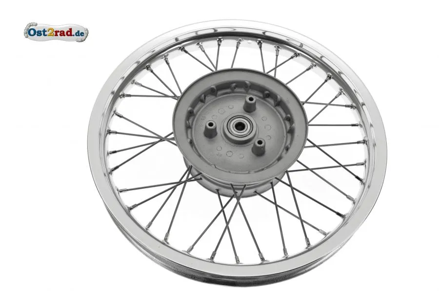 Speichenrad ES 125 150 hinten Alu - Edelstahl komplett Speichenrad ES 125 150 hinten Alu - Edelstahl komplett