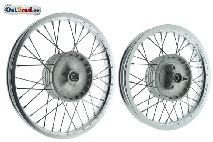 Speichenrad Paar vorn und hinten TS250-1 neu eingespeicht