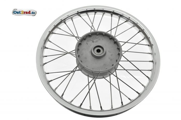 Speichenrad RT125-3 vorn Alu - Edelstahl komplett