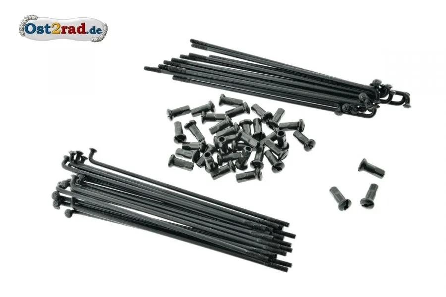 Speichensatz Simson Vogelserie S50 S51 SCHWARZ 16 Zoll - Kleeblatt Speichensatz Simson Vogelserie S50 S51 SCHWARZ 16 Zoll - Kleeblatt