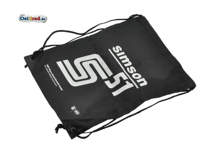 Sportbeutel schwarz Aufdruck SIMSON S51