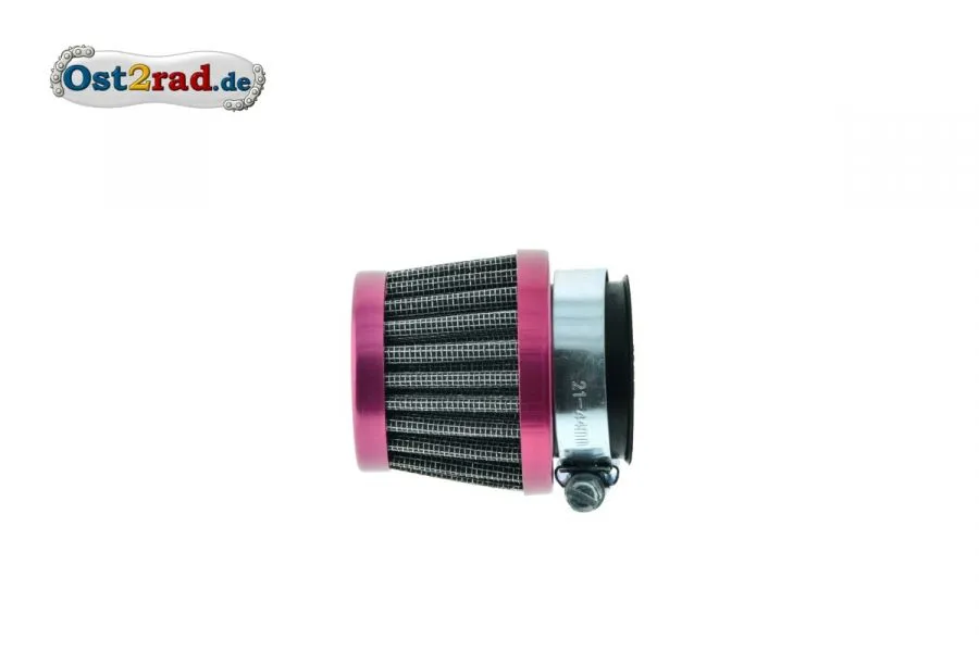 Sportluftfilter rot, 26-42 mm, Standartgröße, Restposten Sportluftfilter rot, 26-42 mm, Standartgröße, Restposten