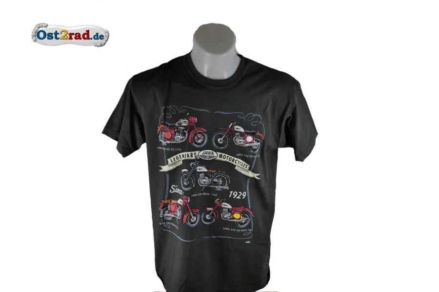 T-Shirt JAWA Legendary Motorcycles grau T-Shirt JAWA Legendary Motorcycles grau