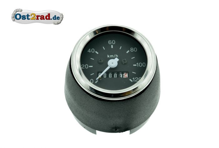 Tachometer 120 km/h passend für Simson S51 S70 mit Tachohülle 60mm