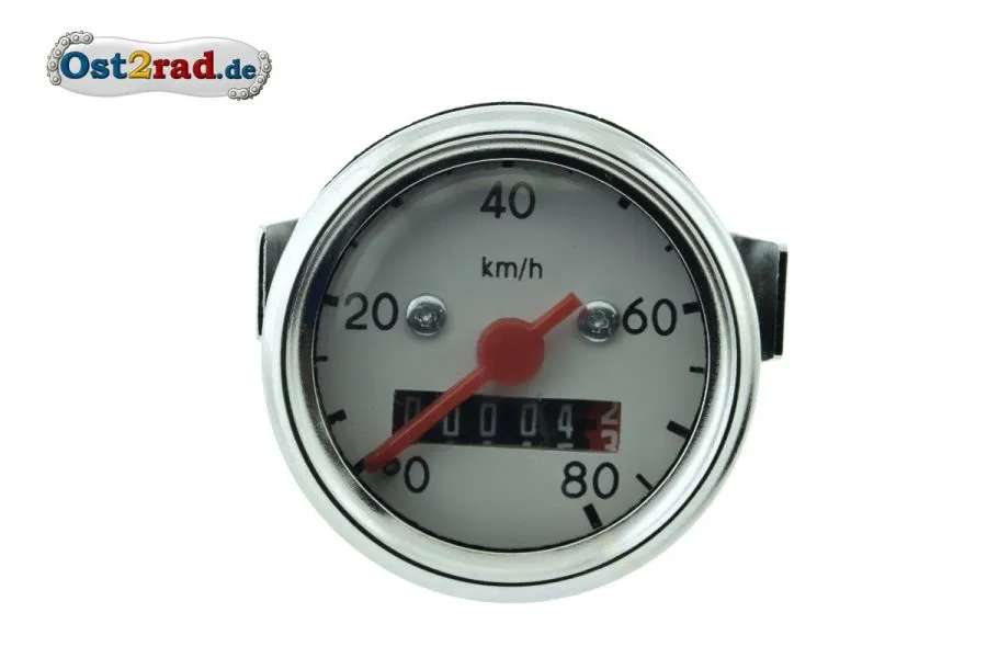 Tacho mit Beleuchtung für Simson Vogelserie, 80km/h, 48mm, 6V