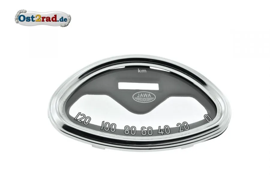 Tachoscheibenset 4-teilig oval JAWA Panelka 120km/h Tachoscheibenset 4-teilig oval JAWA Panelka 120km/h