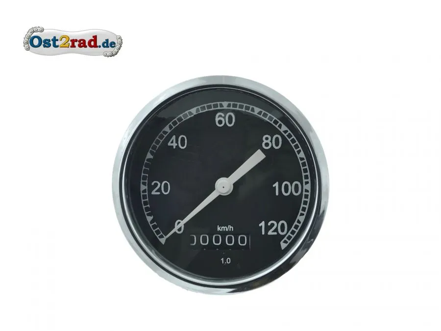 Tachometer AWO EMW IFA BK350 bis 120 mit CHROMRING