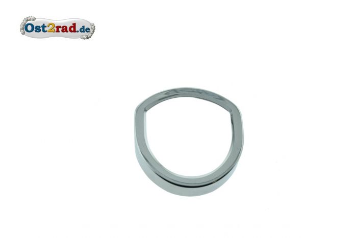 Tachoring oval SR1 SR2 chrom für Wappentacho Simson