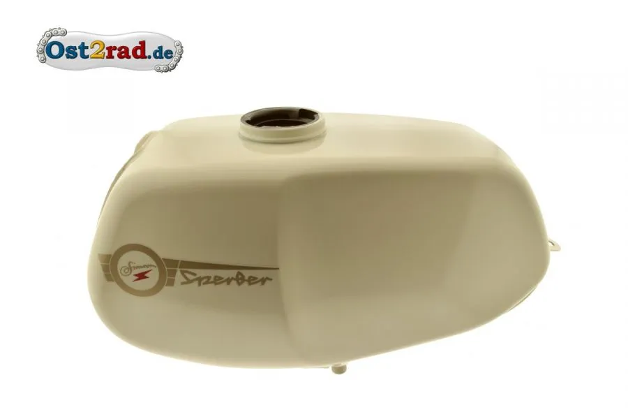 Tank Alabaster-Weiß, Kraftstoffbehälter für Simson Habicht Sperber, versiegelt Tank Alabaster-Weiß, Kraftstoffbehälter für Simson Habicht Sperber, versiegelt