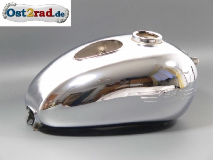 Tank JAWA 353 354, verchromt mit Amperemeter Loch