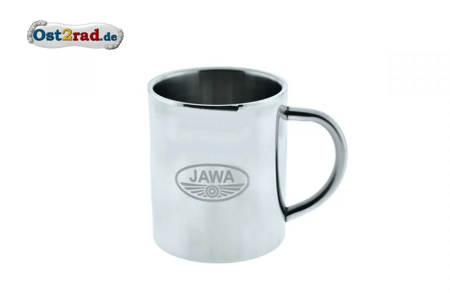 Thermotasse Edelstahl silber Jawa