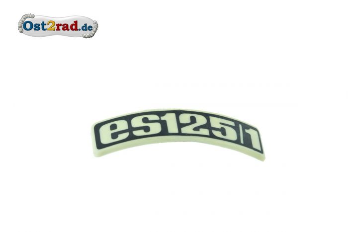 Abzeichen Plakette für Kotflügel passend für MZ ES 125/1 gebogen Plastik