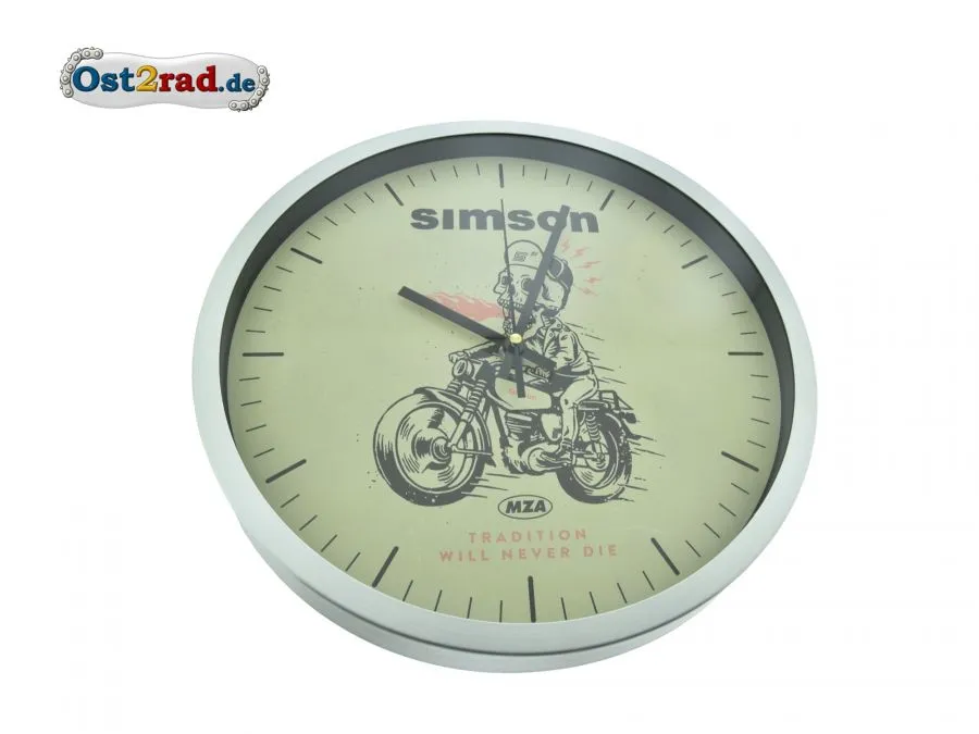 Wanduhr Simson Hellracer - Tradition will never die -