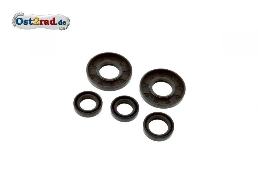 Satz Wellendichtringe Motor 5-teilig SIMSON Duo FKM braun Satz Wellendichtringe Motor 5-teilig SIMSON Duo FKM braun