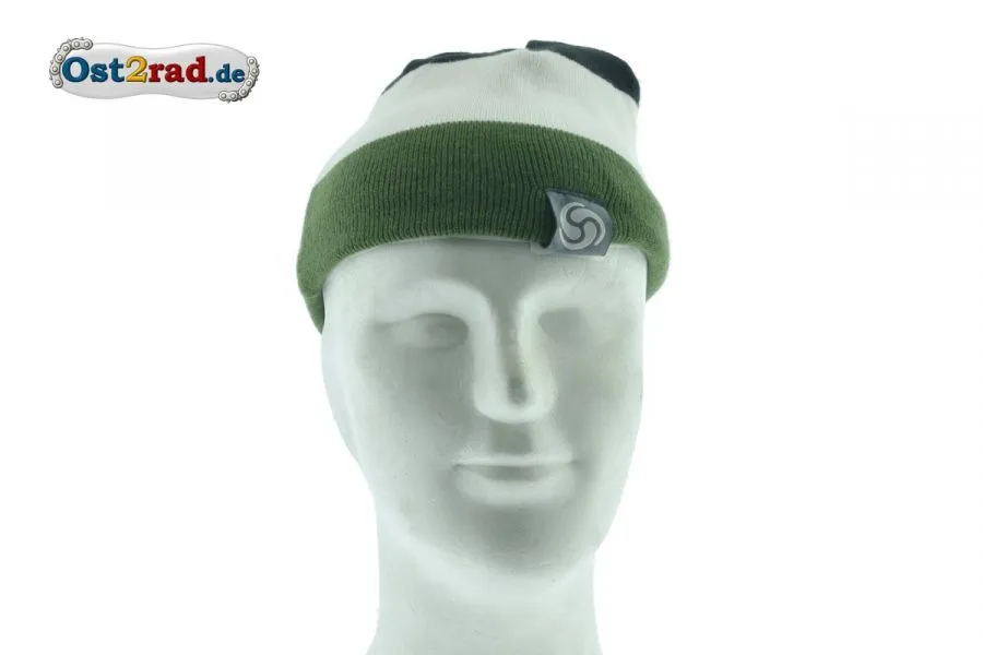 Wintermütze Beanie zum Wenden zweifarbig mit Simson Schriftzug
